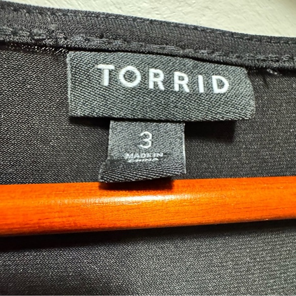Torrid Tea Length Studio Knit Deep V Bodycon Dress Size 3x Classic - Picture 13 of 14
